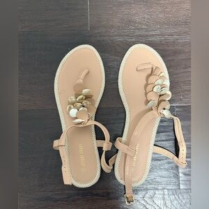 Tan Shell Sandals | EU 40 (US 9–9.5) | Beach / Resort